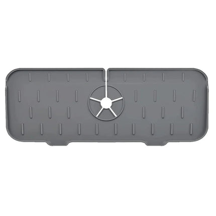 Silicone Sink Mat and Water Absorbing Mat, Faucet Drip Tray with Adjustable Hole – image 10