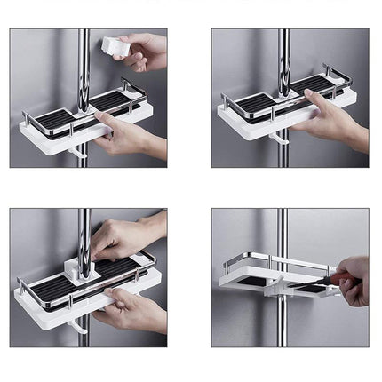 Shower Caddy No Drill, Rustproof Shower Organizer for Small Bathroom Storage – image 7