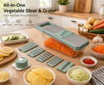 Tuzwa Electric Vegetable Slicer & Shredder | Multifunction Food Processor with Adjustable Stainless Steel Blades | Heavy-Duty Kitchen Machine for Fast Vegetable Prep