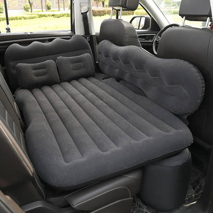 Car Air Mattress, Inflatable Car Camping Mattress with Child Side Guards, Travel Air Mattress with Air Pump and Bag