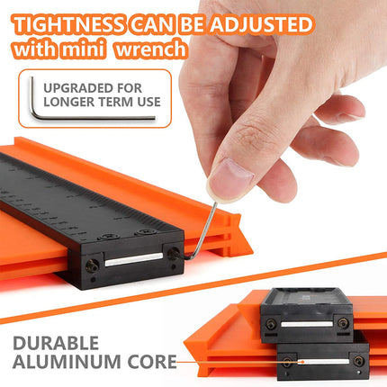 Contour Gauge 5 and 10 Inch, Tiling Tool
