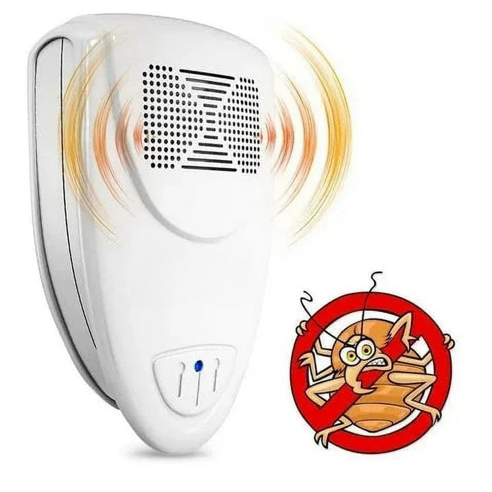 Tuzwa Ultrasonic Pest Repeller Plug-In – 20–65kHz Electronic Pest Deterrent, 215 Sq Ft Coverage, 2W, 100–240V