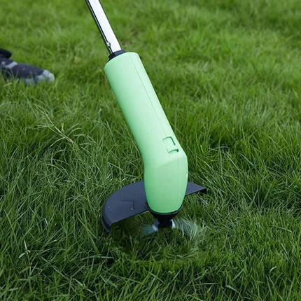 Weed Wacker Cordless Mini Weed Trimmer, Battery Powered Handheld Grass Edger with Extension Pole, Debris Shield and Zip Ties