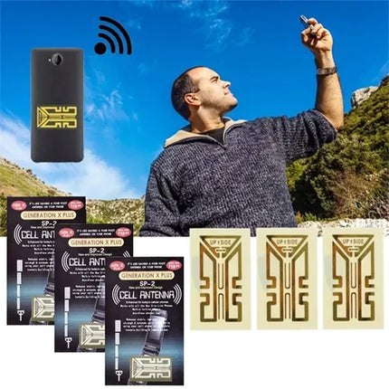 Cell Phone Signal Booster Sticker, Cellular Signal Booster for Walkie Talkie