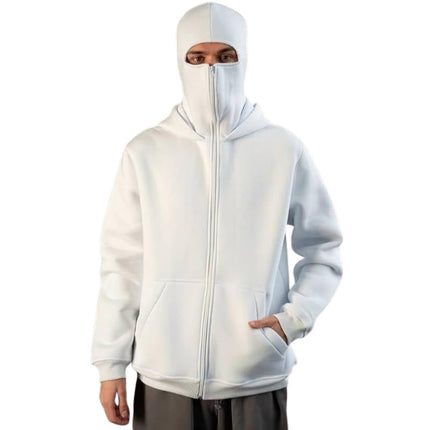 Balaclavas and Ski Masks, Full Zip Winter Balaclava Hoodie with Neck Gaiter – image 10