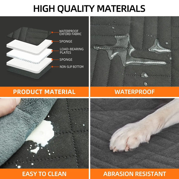 Dog Car Seat Cover Hard Bottom, Car Seat Extender for Dogs