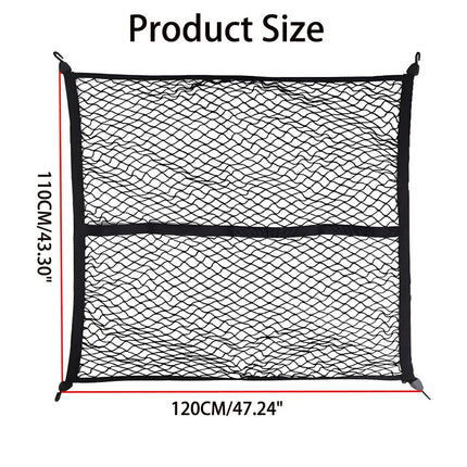 Cargo Net for Truck Bed, Stretchable Mesh for Pickups and SUVs
