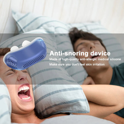 Anti Snoring Device Nasal Clip with 3 Airflow Gears, Reusable Silicone Nose Clip