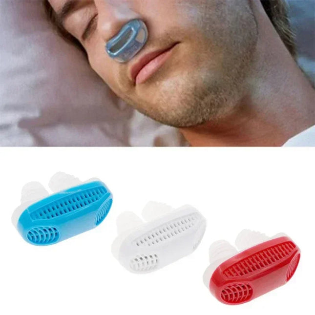 Nose Clip for Snoring, Anti Snoring Device, Snore Stopper with Nose Filter, Reusable Silicone Nasal Filter for Sleep