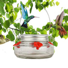Hummingbird Feeders, Clear Hummingbird Feeder with Bee Guard and Flower Ports, Hanging Nectar Feeder for Outdoor Garden