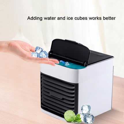 Mini Air Conditioner, Small Portable Cooler with Ice Tray and USB Fan – image 4