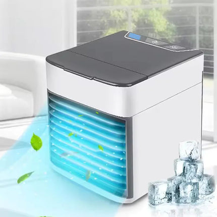 Mini Air Conditioner, Small Portable Cooler with Ice Tray and USB Fan