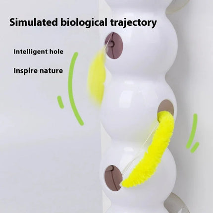 Interactive Cat Toys, Pop Up Cat Toy with Motion Activated Worm