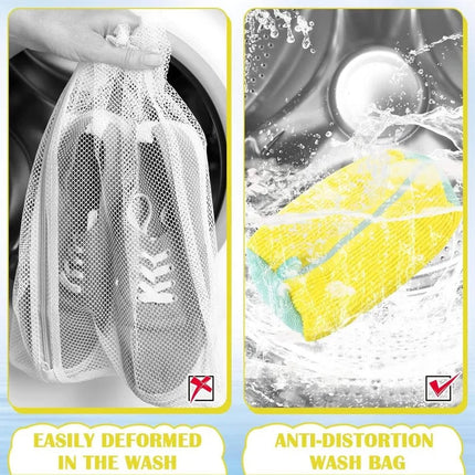Mesh Laundry Bag for Shoes 2 Pack, Sneaker Wash Bag with Zipper – image 5