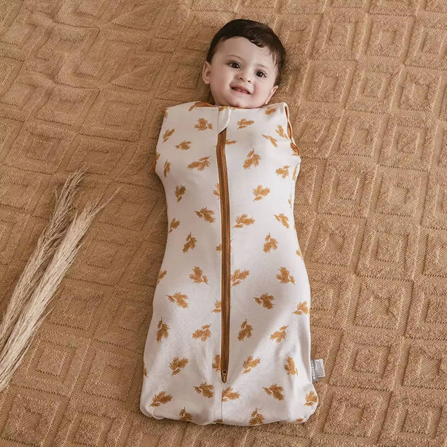 Baby Swaddle Sleep Sack Convertible, Newborn Swaddle to Sleeveless Baby Sleeping Bag