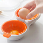 Microwave Egg Poacher, Egg Cooker for Microwave with Drain Basket, BPA Free Poached Egg Maker for 2 Eggs