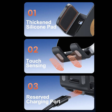 Car Phone Mount with Touch Sensing Auto Clamp – image 5