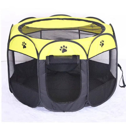 Cat House Indoor and Outdoor, Foldable Mesh Pet Playpen with Zip Doors – image 17