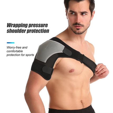 Shoulder Brace with Ice Pack Pocket, Neoprene Shoulder Ice Pack Wrap – image 6