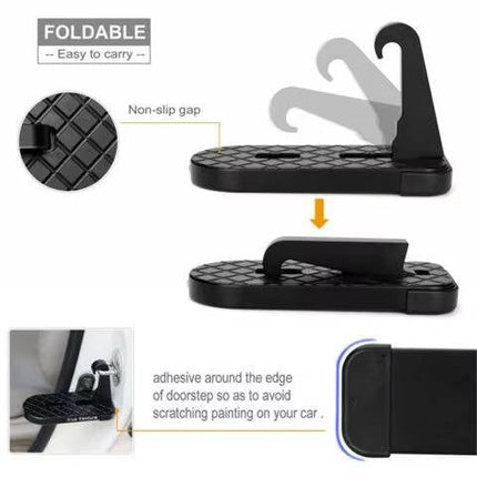 Car Door Steps, Universal Aluminum Car Door Latch Step with Window Breaker – image 7