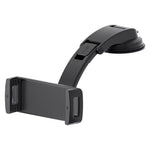Tuzwa Car Tablet Holder Mount – 360° Rotating Suction Cup Tablet Stand with 140° Adjustable Arm, Stainless Steel Frame & Silicone Protection