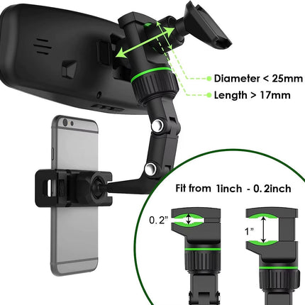 Car Phone Holders, Foldable Clip On Phone Holder for Car and Kitchen – image 5