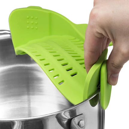 Colanders and Clip On Pot Strainers, Snap On Kitchen Strainer for Spaghetti and Rice