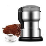 Tuzwa Electric Coffee Grinder – 400W Stainless Steel Coffee Bean Grinder with 6-Blade System, One-Touch Control & Cord Storage, 110V