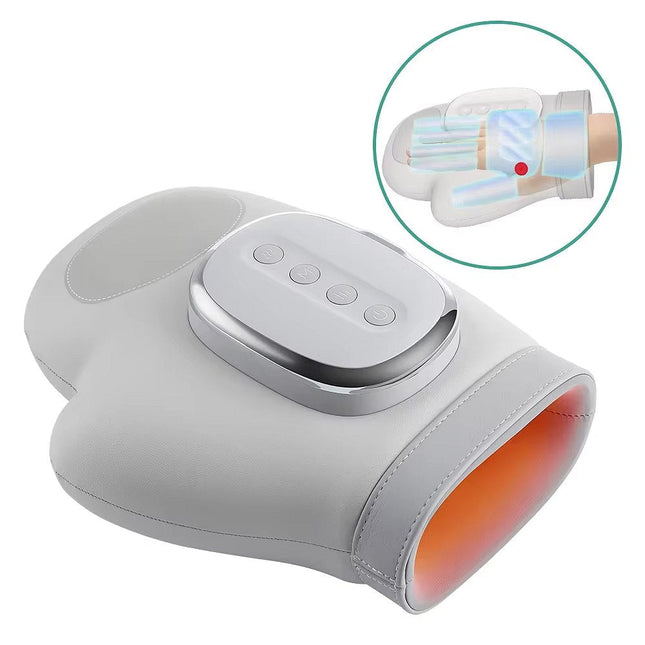 Hand Massager with Heat and Compression, Cordless Hand Massager Glove for Fingers and Wrist, Electric Palm Massager