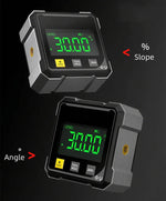 Tuzwa Digital Angle Gauge with Dual Laser – Magnetic Angle Finder, ±0.2° Accuracy, Slope Mode, USB-C Rechargeable & Data Hold