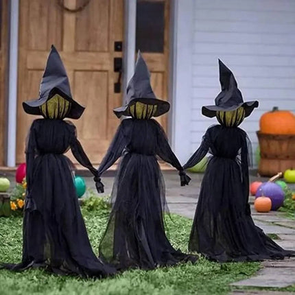 Halloween Witches, Sound Activated Outdoor Halloween Decorations for Yard – image 4