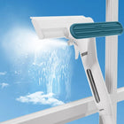 Squeegee for Windows with Built In Sprayer, Window Cleaning Tool with Extendable Handle, Silicone Shower Squeegee