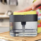 Dish Soap Dispenser with Sponge Holder for Kitchen Sink, Dishwashing Soap Dispenser Press Pump, Kitchen Soap Dispenser