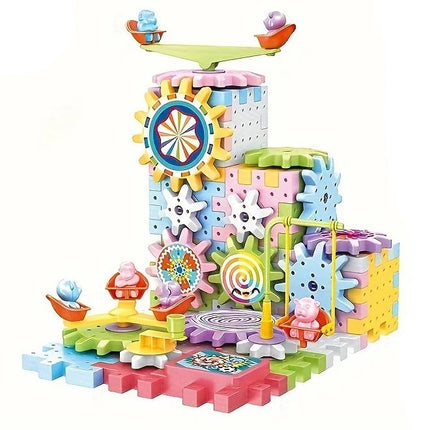 Building Blocks Kit for Kids 263 Pieces, Gear Building Toys with Motor – image 4
