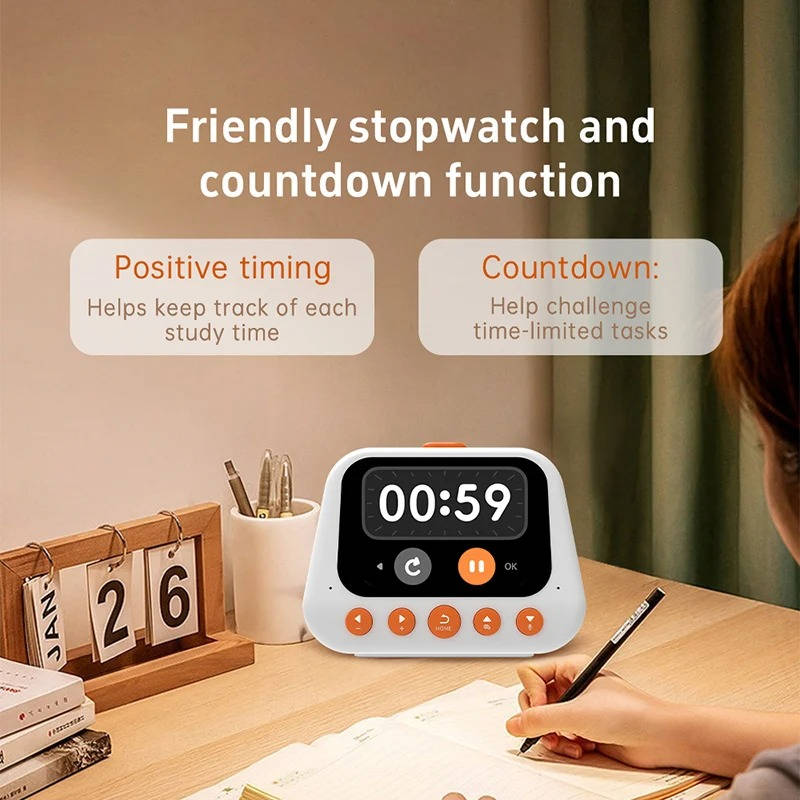 Tuzwa Smart Alarm Clock with AI Voice Assistant – 12 Sleep Sounds, 50 Alarms, Pomodoro Timer, Quiz Mode & Bedtime Audio