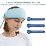 Tuzwa Heated Head Massager – 6-Zone Air Compression, 3 Heat Settings, 3 Massage Modes, Wireless Rechargeable & 15-Min Timer