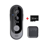 Tuzwa Wireless Video Doorbell Camera – 2.4GHz WiFi Smart Doorbell with PIR Motion Detection, HD Wide-Angle Video, Night Vision & Two-Way Audio