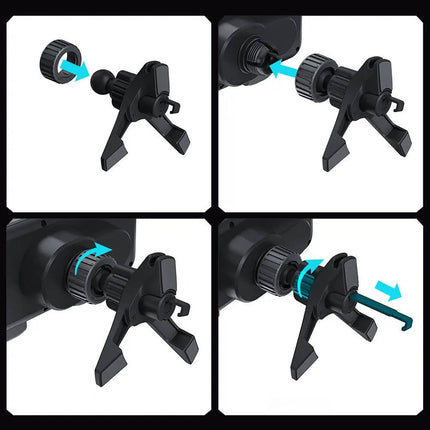 Car Tablet Holder for Air Vent with Motorized Clamp – image 8