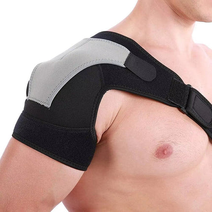 Shoulder Brace with Ice Pack Pocket, Neoprene Shoulder Ice Pack Wrap – image 4