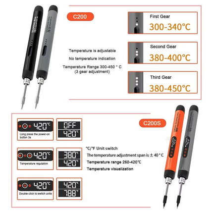 Cordless Soldering Iron Set, Portable Soldering Tool for Beginners with LED Display – image 7