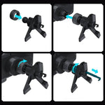 Tuzwa Smart Drive Wireless Car Charger Mount – Dual Coil Fast Charging Air Vent Phone Holder