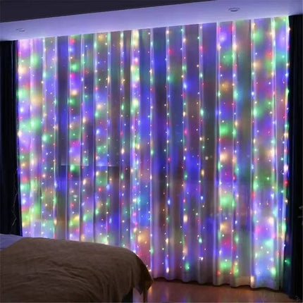 Curtain LED Lights with Remote, LED Fairy Lights, Waterproof USB LED String Lights for Indoor and Outdoor