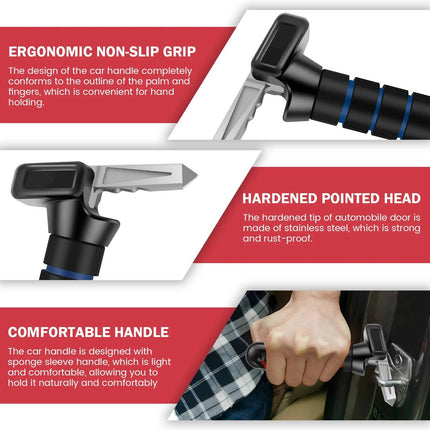 Car Assist Handle for Elderly, Forged Steel Grab Handle