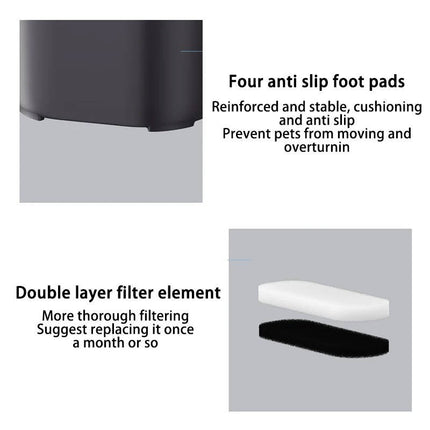 Cat Water Fountain with 4 Stage Filter – image 7