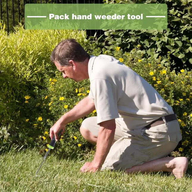 Weed Puller Tool, Heavy Duty Weeder Tool with Ergonomic Handle