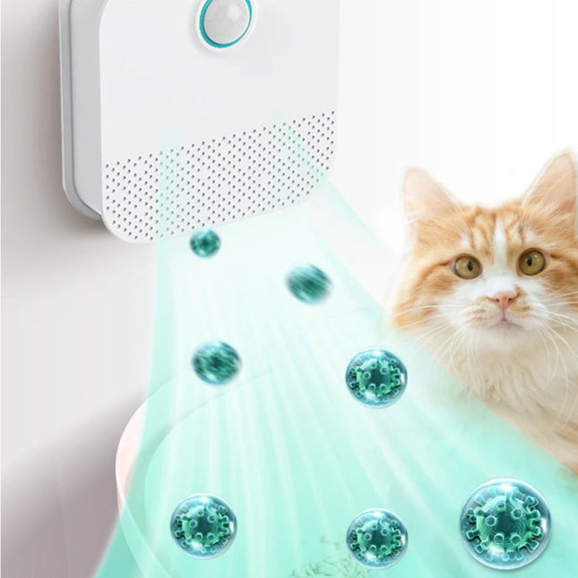 Cat Litter Box Odor Eliminator, Pet Odor Eliminator with Smart Sensor