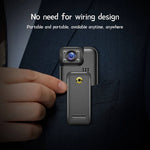 Tuzwa 4K Body Camera with WiFi – Mini Wearable Clip-On Camera, 180° Rotating Lens, IR Night Vision, Motion Detection & Loop Recording