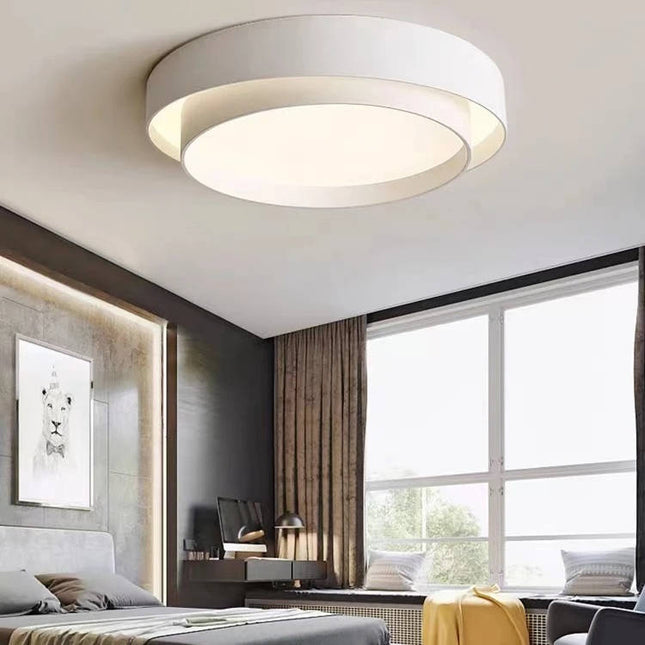 Modern Flush Mount Ceiling Light, Dimmable LED Ceiling Lights for Bedroom, Light Fixture for Kitchen and Bathroom