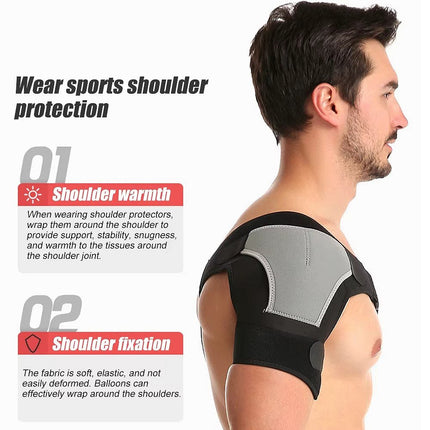 Shoulder Brace with Ice Pack Pocket, Adjustable Cold Therapy Brace for Shoulder Support – image 13