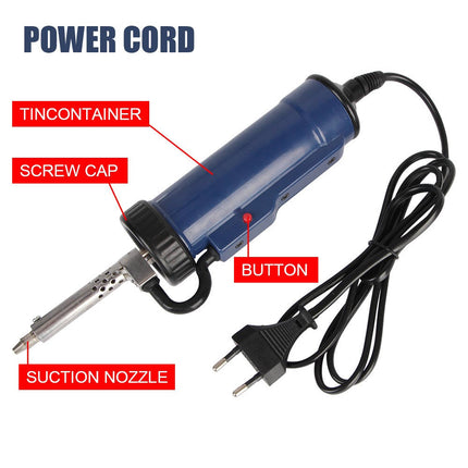 Automatic Electric Solder Sucker, Desoldering Gun with 3 Suction Nozzles – image 4